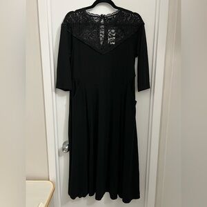 Torrid Black Long Sleeve Lace Dress
